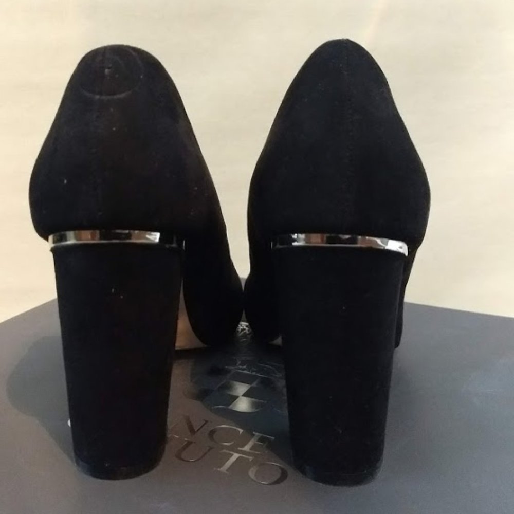 Black Suede Pumps size 8 - Picture 3 of 5